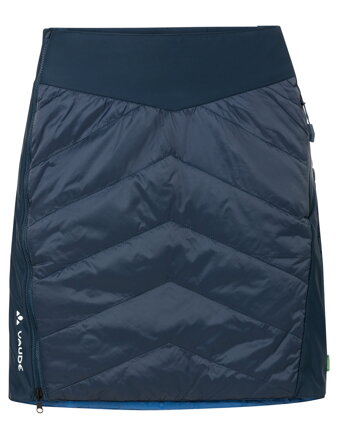 Vaude zateplená sukňa Sesvenna Reversible II, dámska, dark sea/blue