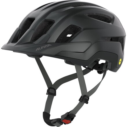 ALPINA Cyklistická prilba PARANUS MIPSčieno-sivá (black-mid grey matt)
