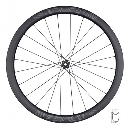 Force koleso zadné ROAD F. TEAM SP KAR.DISC XDR 40 plášť.