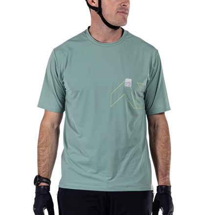 Leatt cyklistický dres MTB Trail 1.0 X-Flow, Pistachio