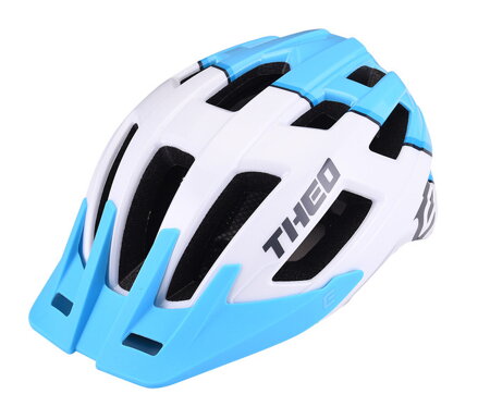 Extend cyklistická prilba THEO white-sky blue, M/L (58-62cm) shine