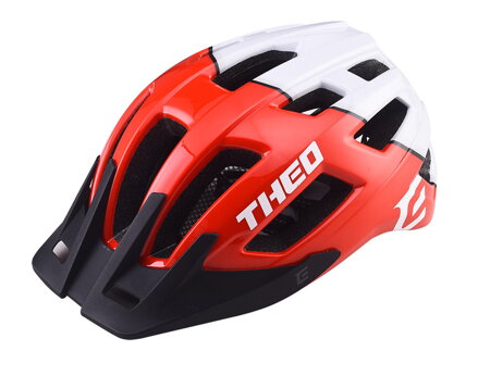 Extend cyklistická prilba THEO red-polar white, M/L (58-62cm) shine