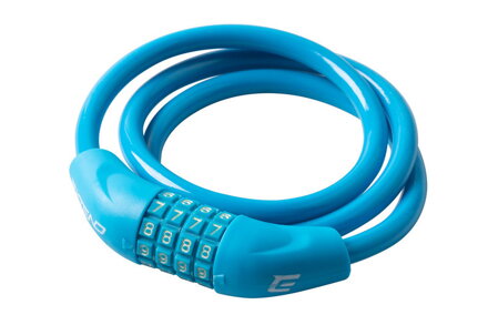 Extend zámok na bicykel NUMERIC 4, 10*1000mm, light blue