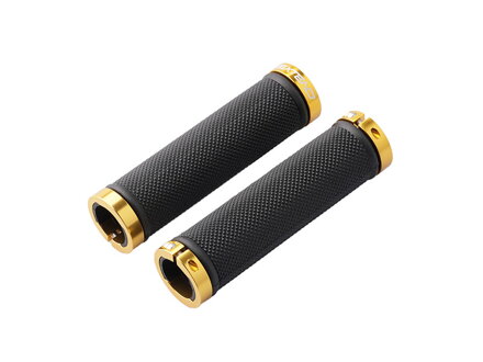 Extend rukoväte SPORT, DOUBLE lock-on, black-gold,130mm,(OEM)