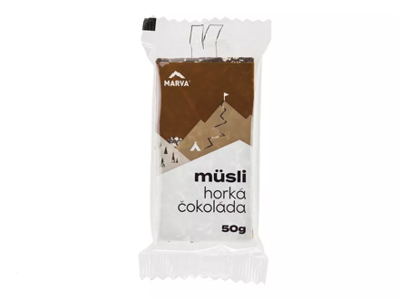 MARVA MÜSLI energetická tyčinka, 50 g, horká čokoláda