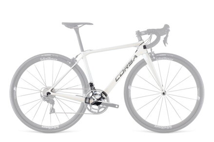 DEMA cestný rámový set  CORSA White, veľkosť 550mm, vidlica
