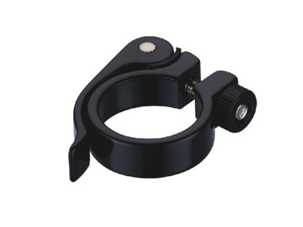 QT Cycle Tech podsedlová objímka 28.6 mm s RU páčkou, čierna