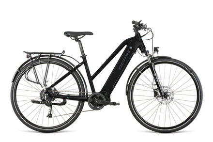 DEMA bicykel E-LLEN TOUR black-grey-celeste M/18'