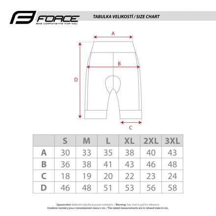 Force kraťasy F BRAVE 2 LADY do pása s vložkou, čierne