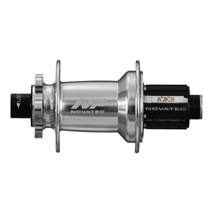 Novatec XD602SB/A-B12-ABG zadný náboj, 6-dier, 32 dier, 12x148 mm, Shimano HG, anodized silver, OEM