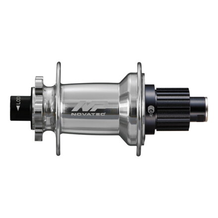 Novatec XD602SB/A-B12-MS zadný náboj, 32 dier, 12 x 148 mm, 6 dier, Shimano Microspline, strieborná, OEM