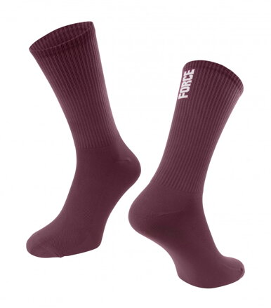 Force ponožky LONGER SLIM, vínové