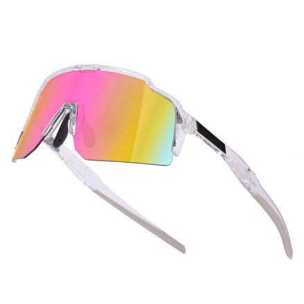 Force okuliare STRIVE transparentné, ružové zrkadl. sklo