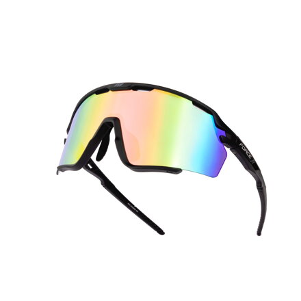 Force okuliare CYCLONE čierne, modro-fialové sklo