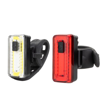 Force sada svetiel BINE USB predné+zadné