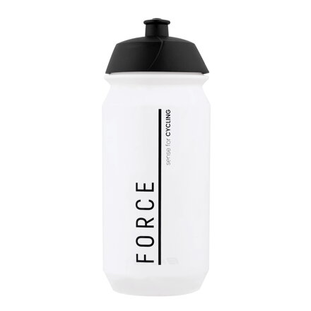 Force fľaša DIVIDE 0,5 l, transparentná-čierna