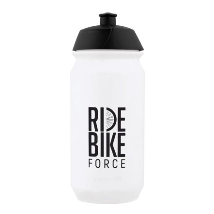 Force fľaša F RIDE BIKE 0,5 l, transparentná-čierna