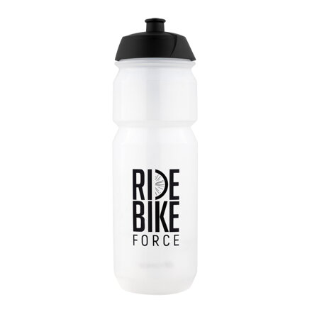 Force fľaša F RIDE BIKE 0,75 l, transparentná-čierna