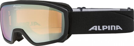 ALPINA Lyžiarske okuliare detské SCARABEO JR. black matt Q-LITE gold