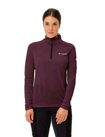 Vaude tričko s dlhým rukávom Larice Light, dámske, fialová - cassis