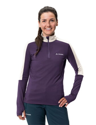 Vaude fleecový pulóver Livigno Halfzip II, dámsky, fialová