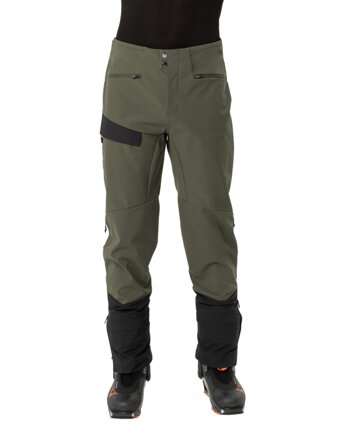 Vaude ski-turistické nohavice Monviso Alpine, pánske, zelené (khaki)