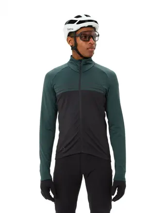 Vaude cyklistický dres s dlhým rukávom Posta III, pánsky, deep pond