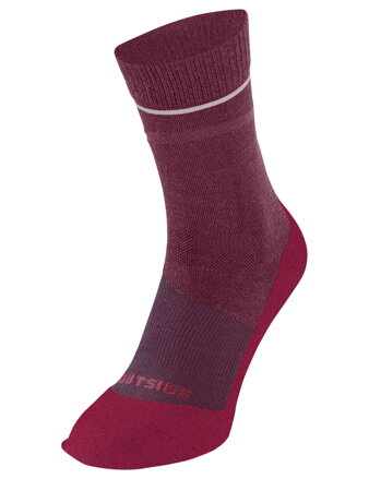 Vaude vlnené ponožky Wool Socks Short, unisex, cassis
