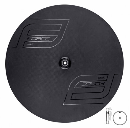 FORCE disk zadný plášťový karbónový pre kotúčovú brzdu