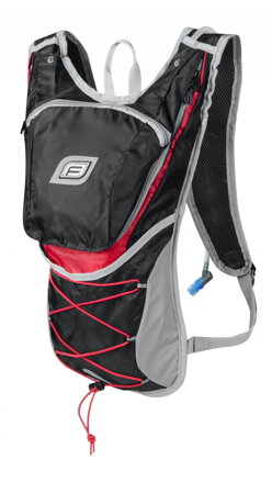 FORCE batoh TWIN PRO PLUS 14 l+2L rezervoár, čierno-červený