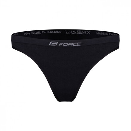 FORCE dámske spodné prádlo - brazílsky strih, 3 pack, čierne