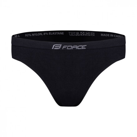 FORCE dámska spodná bielizeň - bikiny 3 pack, čierna