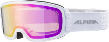 Lyžiarske okuliare Alpina NAKISKA biele Q-LITE pink