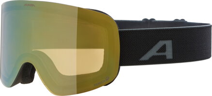 ALPINA Lyžiarske okuliare PENKEN  black matt Quatroflex gold