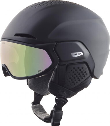 ALPINA Lyžiarska prilba ALTO QV black/cobalt-green