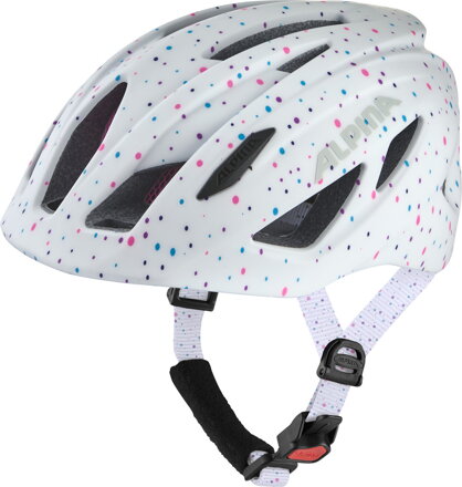ALPINA Cyklistická prilba PICO FLASH white polka dots gloss