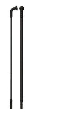 SAPIM špice CX-RAY 14mm polyax J-bend čierne 1ks 250mm-280mm + polyax Alu 14G 14mm čierne niple