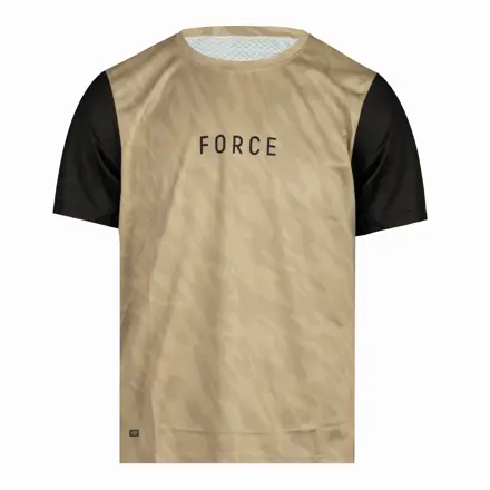 Force dres MTB RULES kr. rukáv, béžový
