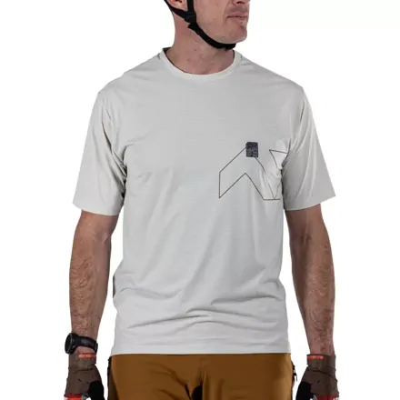 LEATT dres krátky rukáv MTB Trail 1.0 X-Flow Cream