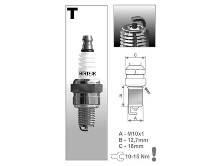 Sviečka Brisk TR15C
