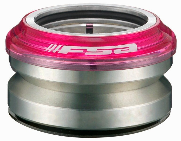 FSA hlavové zloženie IMPACT transparent pink 15mm alloy 1-1/8 - OD 44