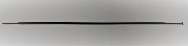 VISION drôt Alpina INOX Flat 2.0 / 272 mm Black DP straightpull