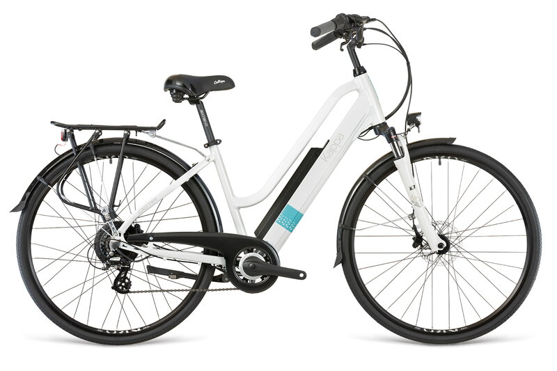 e-bike DEMA KAPPA DISC white-celeste e-bike DEMA KAPPA DISC white-celeste