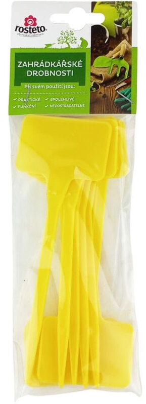 Menovka zapich Rosteto, žltá 15 x 5,5 x 3,5 cm - 10 ks