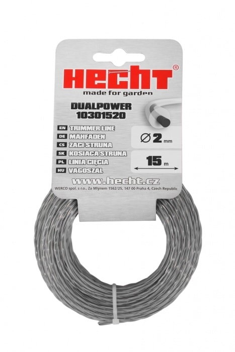 HECHT 10301520 - struna guľatá 2,0 mm x 15 m