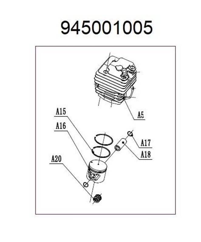 945001005 - Valec a piest kompletný