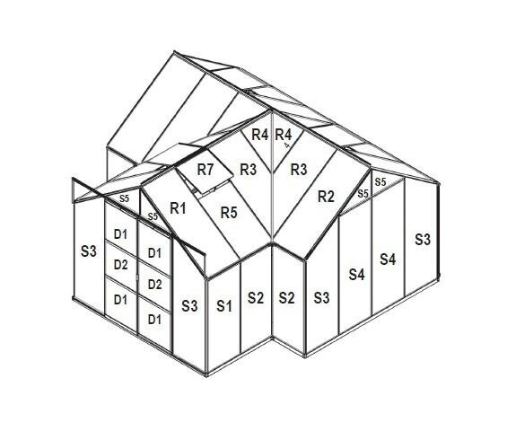 náhradné presklenie pre skleník VITAVIA SIRIUS PC 6 mm LG3049