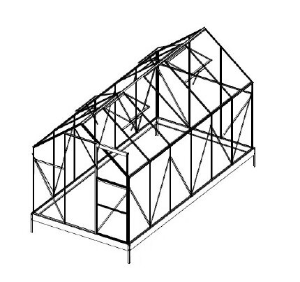 náhradné presklenie pre skleník LANITPLAST PLUGIN 6x12 PC 4 mm LG3055