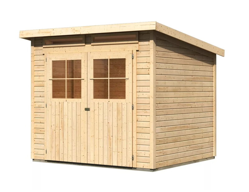 drevený domček KARIBU GLUCKSBURG 4 (57743) natur LG3496