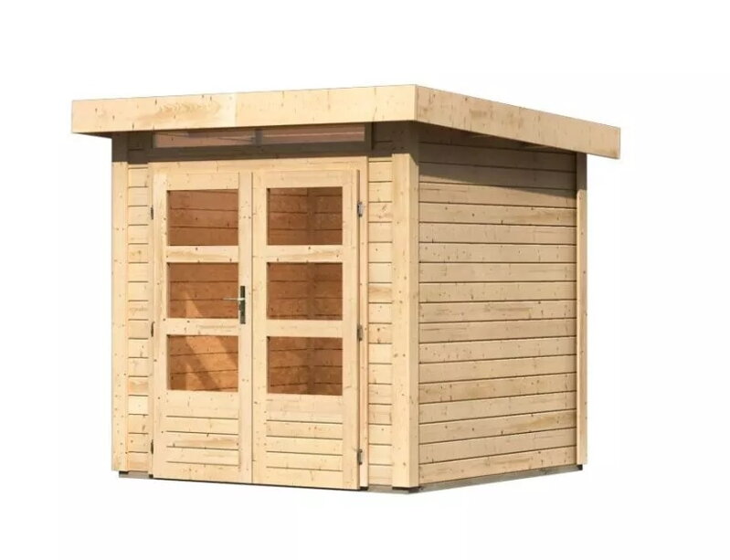 drevený domček KARIBU KANDERN 1 (82984) natur LG3527